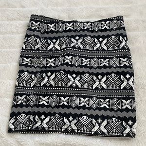 H & M Skirt Patterned